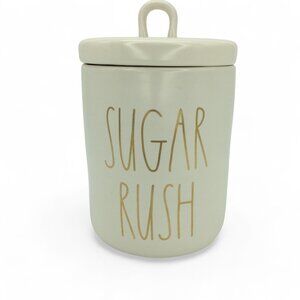 Rae Dunn “SUGAR RUSH” Canister by Magenta – Ceramic Kitchen Storage Jar with Lid